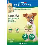 Obroża dla psów poniżej 10kg odstraszająca insekty 35cm Francodex