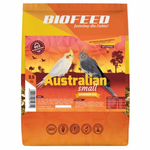 Biofeed Karma dla średnich papug australijskich Small Premium 600g