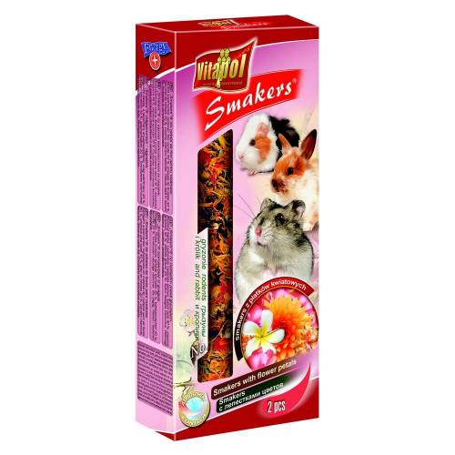 Vitapol Kolba smakers dla gryzoni i królików z płatków kwiatowych 2szt