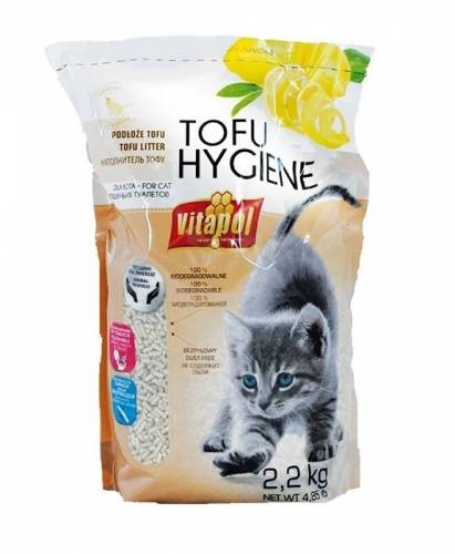Vitapol Ekologiczny sojowy żwirek cytrynowy dla kota TofuHygiene 2,2kg