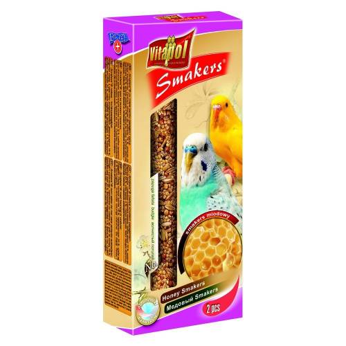 Vitapol Kolba smakers miodowy dla papużki falistej 2szt (90g)