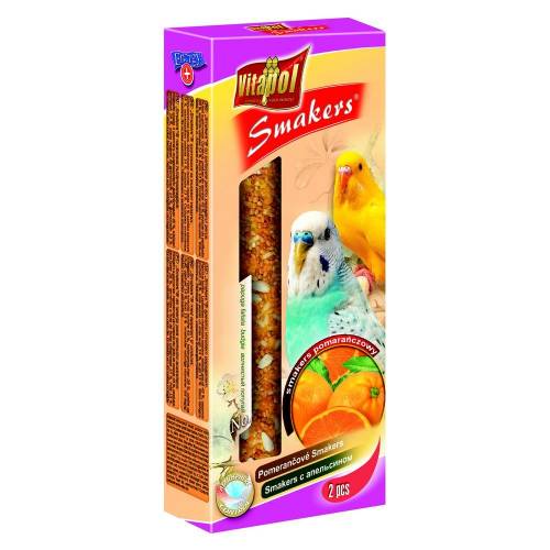Vitapol Kolba smakers pomarańczowy dla papużki falistej 2szt (90g)
