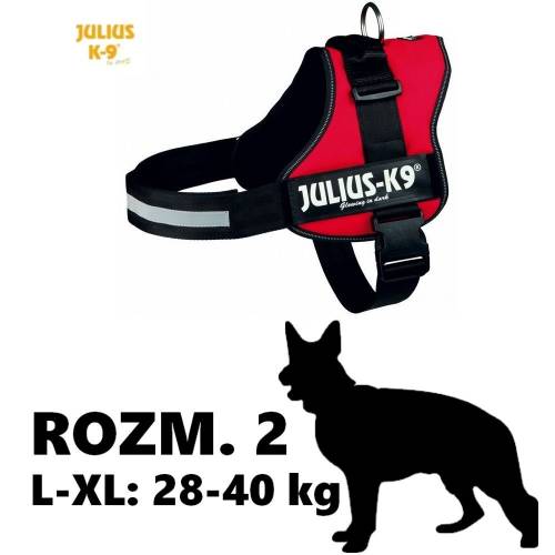 Szelki dla psa Julius-K9 L-XL do 30kg czerwone