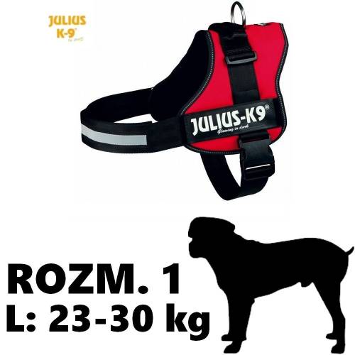 Szelki dla psa Julius-K9 L do 30kg czerwone