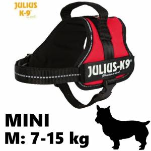 Szelki dla psa Julius-K9 M do 15kg czerwone