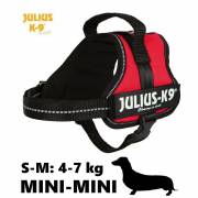 Szelki dla psa Julius-K9 S-M do 7kg czerwone