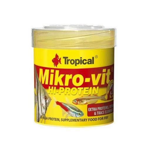 Mikro-vit Hi-Protein Wysokobiałkowy pokarm dla narybku 50ml Tropical