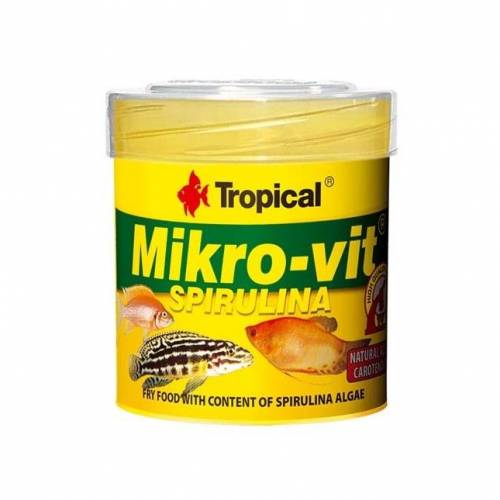 Mikro-vit Spirulina Pokarm ze spiruliną dla narybku 50ml Tropical