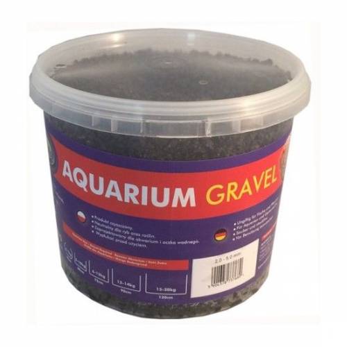 Aqua Nova Żwir bazaltowy czarny 2-5mm 5kg (wiaderko)