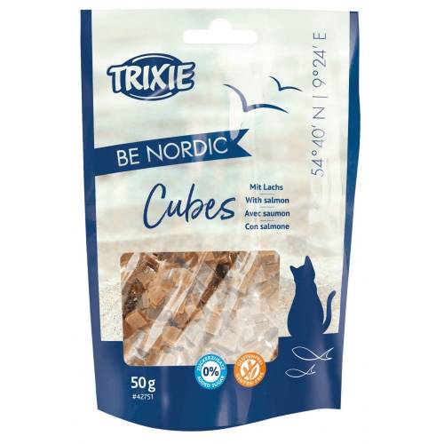 Kostki łososia Be nordic przysmak przekąska dla kota 50g Trixie