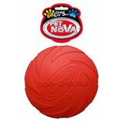 Frisbee Dysk gumowy 15cm czerwony Pet Nova