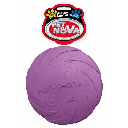 Frisbee Dysk gumowy 15cm fioletowy Pet Nova