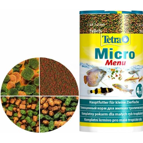 Tetra Micro Menu Pokarm 4w1 dla małych ryb 100ml