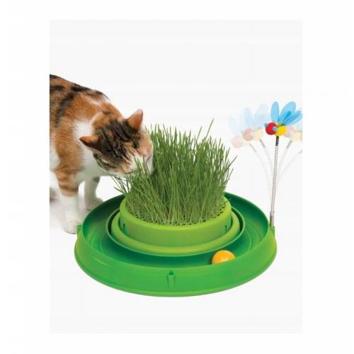 Zabawka dla kota Catit Play z trawą 3w1