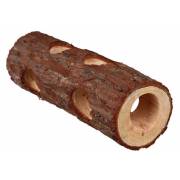 Tunel drewniany z otworami dla chomika myszy 7x20 Panama Pet