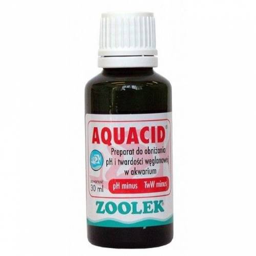 Zoolek Aquacid obniża pH i twardość węglanową KH wody 30ml