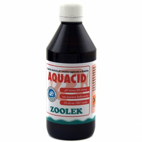 Zoolek Aquacid obniża pH i twardość węglanową KH wody 250ml
