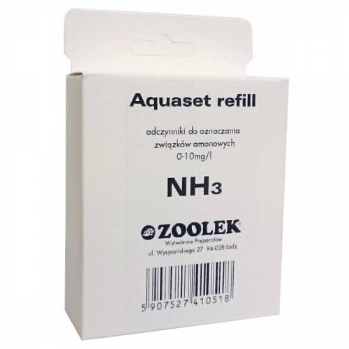 Zoolek Aquaset Refill NH3 uzupełnienie test na amoniak i jony amonowe