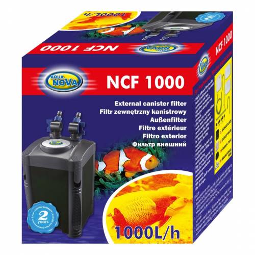 NCF-1000 Filtr zewnętrzny kubełkowy do akwarium do 300l Aqua Nova