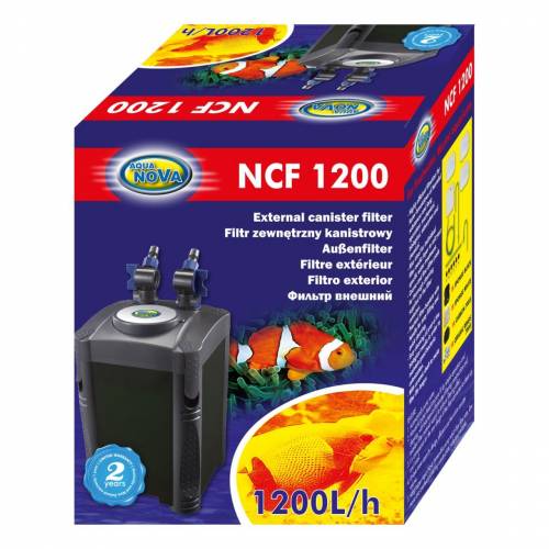 NCF-1200 Filtr zewnętrzny kubełkowy do akwarium do 400l Aqua Nova