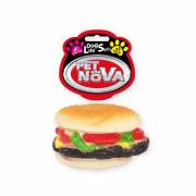 Pet Nova Winylowy hamburger z posypką, serem i sosem 9cm