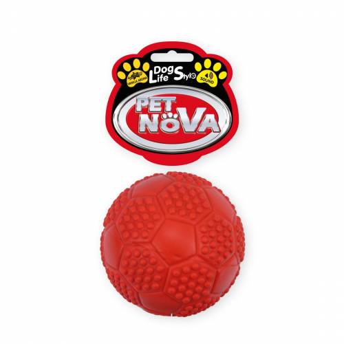 Piłka futbolowa naturalna guma aromat waniliowy 7cm Pet Nova