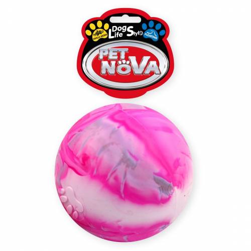 Piłka pływająca pełna naturalna guma aromat waniliowy 8cm Pet Nova