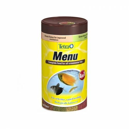 Tetra Min Menu 100ml - cztery różne rodzaje pokarmu w płatkach