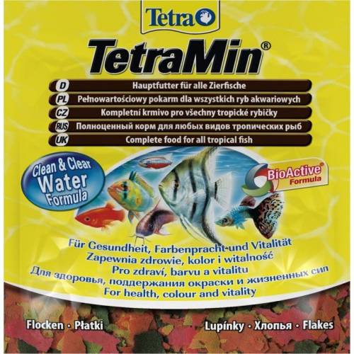 Tetra Min 12g - podstawowy pokarm w płatkach dla ryb słodkowodnych